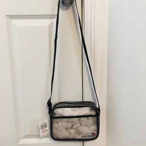 Tommy Hilfiger Vintage Handbag. Plastic and Black